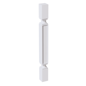 SF-SP336: Frost White Slim Shaker 03"W x 36"H x 03"D Square Roman Pillar