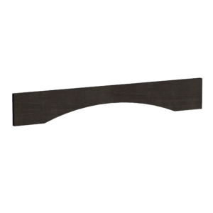 HG-VAR36: Dark Gray Shaker 36"W x 5-1/2"H x 3/4"D Arched Valance