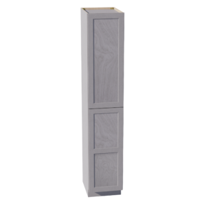 HLG-TP1896: Light Gray Shaker 18"W x 96"H x 24"D 2 Doors & 6 Shelves Tall Shelf Pantry Cabinets