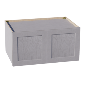 HLG-W361824: Light Gray Shaker 36"W x 18"H x 24"D 2 Doors Standard Bridge Wall Cabinet