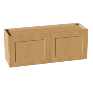 HT-W3915: Timber Wood Shaker 39"W x 15"H 2 Doors Standard Wall Bridge Cabinet