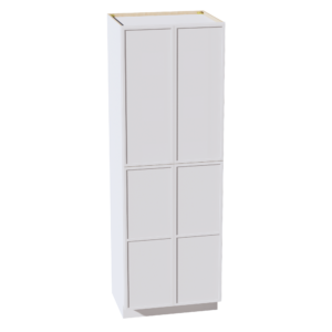 SF-TP3090: Frost White Slim Shaker 30"W x 90"H x 24"D 4 Door & 5 Shelves Tall Shelf Pantry Cabinets