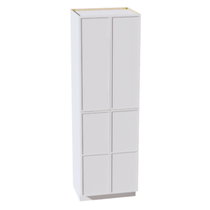 SF-TP3096: Frost White Slim Shaker 30"W x 96"H x 24"D 2 Doors & 6 Shelves Tall Shelf Pantry Cabinets