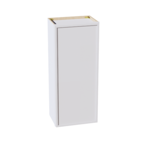 SF-W1842: Frost White Slim Shaker 18"W x 42"H 1 Door & 3 Shelves Standard Wall Cabinet