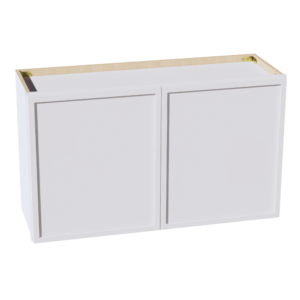 SF-W3621: Frost White Slim Shaker 36"W x 21"H 2 Doors Standard Wall Bridge Cabinet