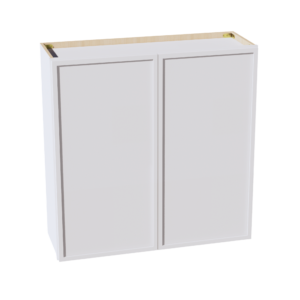 SF-W3636: Frost White Slim Shaker 36"W x 36"H 2 Doors & 2 Shelves Standard Wall Cabinet