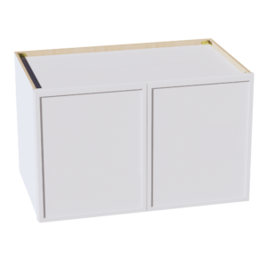 SF-W392424: Frost White Slim Shaker 39"W x 24"H x 24"D 2 Doors & 1 Shelf Standard Bridge Wall Cabinet