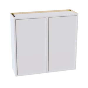 SF-W3936: Frost White Slim Shaker 39"W x 36"H 2 Doors & 2 Shelves Standard Wall Cabinet