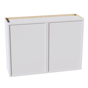 SF-W4230: Frost White Slim Shaker 42"W x 30"H 2 Doors & 2 Shelves Standard Wall Cabinet