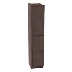 SM-TP1890: Mocha Brown Slim Shaker 18"W x 90"H x 24"D 2 Doors & 5 Shelves Tall Shelf Pantry Cabinets