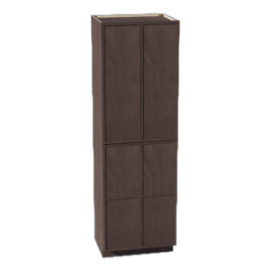 SM-TP3096: Mocha Brown Slim Shaker 30"W x 96"H x 24"D 2 Doors & 6 Shelves Tall Shelf Pantry Cabinets
