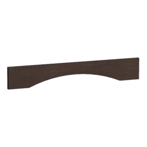 SM-VAR36: Mocha Brown Slim Shaker 36"W x 5-1/2"H x 3/4"D Arched Valance