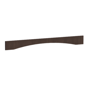 SM-VAR54: Mocha Brown Slim Shaker 54"W x 5-1/2"H x 3/4"D Arched Valance