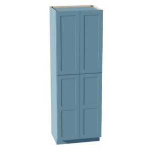 TG-TP3090: Soft Green Shaker 30"W x 90"H x 24"D 4 Door & 5 Shelves Tall Shelf Pantry Cabinets