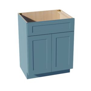 TG-VSB2721: Soft Green Shaker 27"W x 34-1/2"H x 21"D 2 Doors & 1 False Drawer Vanity Sink Base Cabinets
