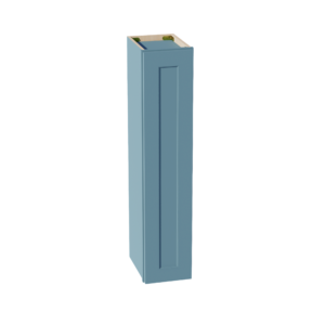 TG-W0942: Soft Green Shaker 09"W x 42"H 1 Door & 3 Shelves Standard Wall Cabinet