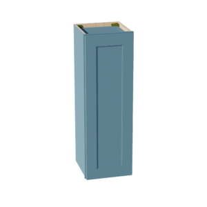 TG-W1236: Soft Green Shaker 12"W x 36"H 1 Door & 2 Shelves Standard Wall Cabinet