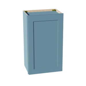 TG-W1830: Soft Green Shaker 18"W x 30"H 1 Door & 2 Shelves Standard Wall Cabinet