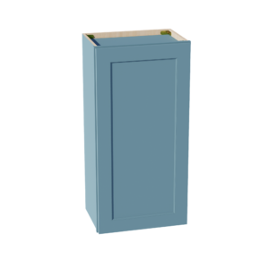 TG-W1836: Soft Green Shaker 18"W x 36"H 1 Door & 2 Shelves Standard Wall Cabinet