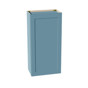 TG-W2142: Soft Green Shaker 21"W x 42"H 1 Door & 3 Shelves Standard Wall Cabinet