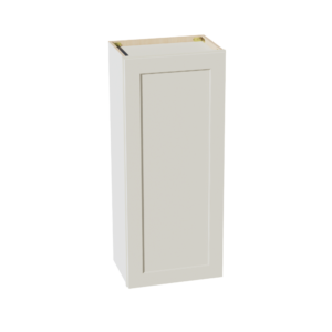TW-W1842: Creamy White Shaker 18"W x 42"H 1 Door & 3 Shelves Standard Wall Cabinet