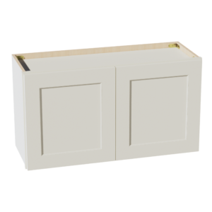 TW-W3318: Creamy White Shaker 33"W x 18"H 2 Doors Standard Wall Bridge Cabinet