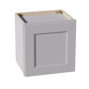 HA-W1515: Ash Gray Shaker 15"W x 15"H 1 Door Standard Wall Bridge Cabinet