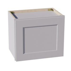 HA-W1815: Ash Gray Shaker 18"W x 15"H 1 Door Standard Wall Bridge Cabinet