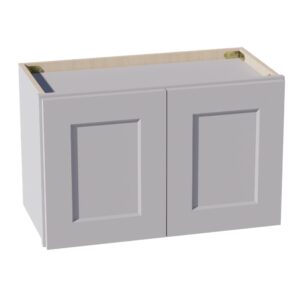 HA-W2415: Ash Gray Shaker 24"W x 15"H 2 Doors Standard Wall Bridge Cabinet