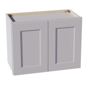 HA-W2418: Ash Gray Shaker 24"W x 18"H 2 Doors Standard Wall Bridge Cabinet