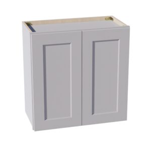 HA-W2424: Ash Gray Shaker 24"W x 24"H 2 Doors Standard Wall Bridge Cabinet