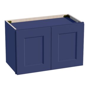 HB-W2415: Indigo Blue Shaker 24"W x 15"H 2 Doors Standard Wall Bridge Cabinet