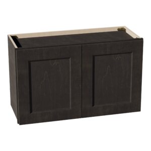 HG-W3018: Dark Gray Shaker 30"W x 18"H 2 Doors Standard Wall Bridge Cabinet