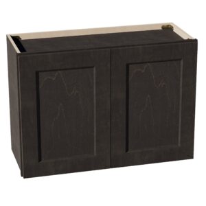 HG-W3021: Dark Gray Shaker 30"W x 21"H 2 Doors Standard Wall Bridge Cabinet
