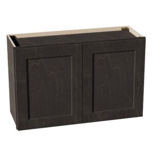 HG-W3321: Dark Gray Shaker 33"W x 21"H 2 Doors Standard Wall Bridge Cabinet