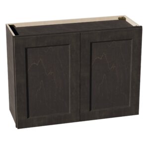 HG-W3324: Dark Gray Shaker 33"W x 24"H 2 Doors Standard Wall Bridge Cabinet