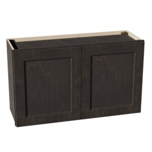 HG-W3621: Dark Gray Shaker 36"W x 21"H 2 Doors Standard Wall Bridge Cabinet