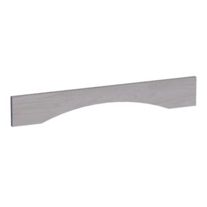 HLG-VAR36: Light Gray Shaker 36"W x 5-1/2"H x 3/4"D Arched Valance