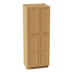 HT-TP3084: Timber Wood Shaker 30"W x 84"H x 24"D 4 Door & 5 Shelves Tall Shelf Pantry Cabinets