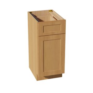 HT-VB1521: Timber Wood Shaker 15"W x 34-1/2"H x 21"D 1 Door & 1 Drawer Single Door Vanity Base Cabinets