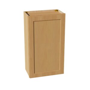 HT-W2136: Timber Wood Shaker 21"W x 36"H 1 Door & 2 Shelves Standard Wall Cabinet