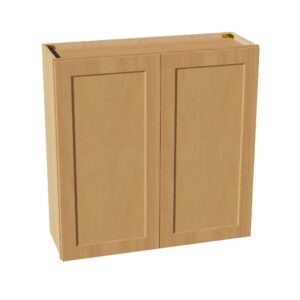 HT-W3636: Timber Wood Shaker 36"W x 36"H 2 Doors & 2 Shelves Standard Wall Cabinet