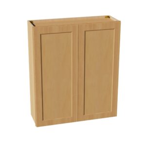 HT-W3642: Timber Wood Shaker 36"W x 42"H 2 Doors & 3 Shelves Standard Wall Cabinet